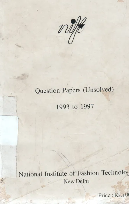 QUESTION PAPER UNSOLVED 1993 TO 1997