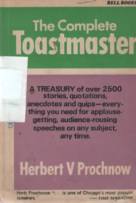 THE COMPLETE TOASTMASTER BY HERBERT V PROCHINOV