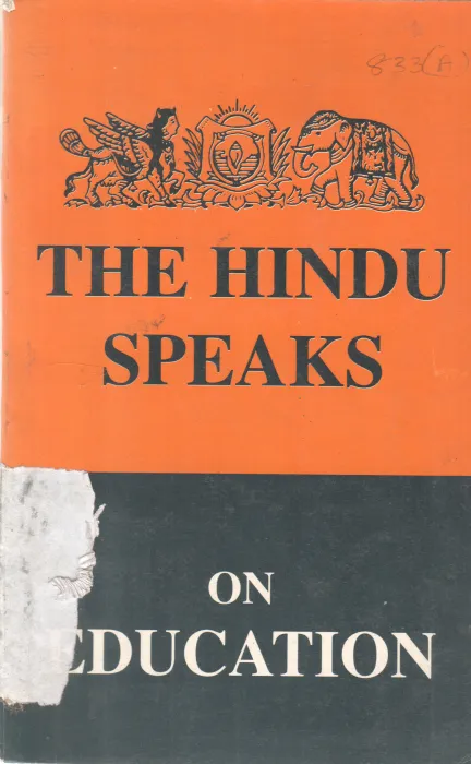 THE HINDU SPEAKS ON EDUCATION