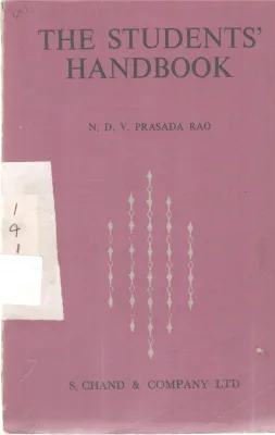 THE STUDENTS HANDBOOK BY N.D.V. PRASADA RAO