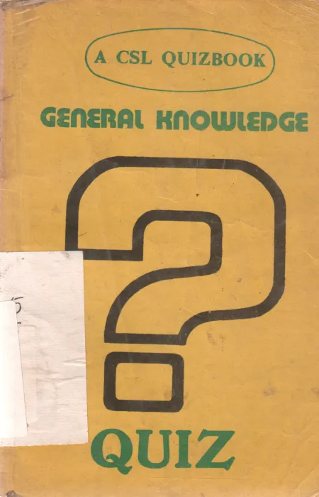 GENERAL KNOWLEDGE QUIZ BY ASHOK KUMAR SARIN