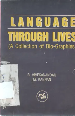 LANGUAGES THROUGH LIVES BY R.VIVEKANANDAN