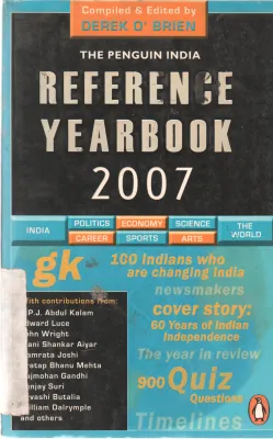 REFERENCE YEARBOOK 2007 BY DEREK O' BRIEN