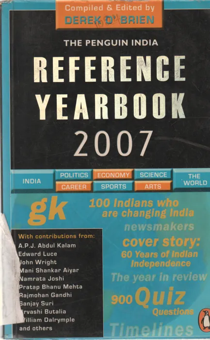REFERENCE YEARBOOK 2007 BY DEREK O'BRIEN