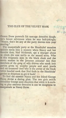 THE CLUE OF VELVET MASK