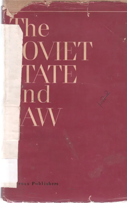 THE COVIET STATE AND LAW