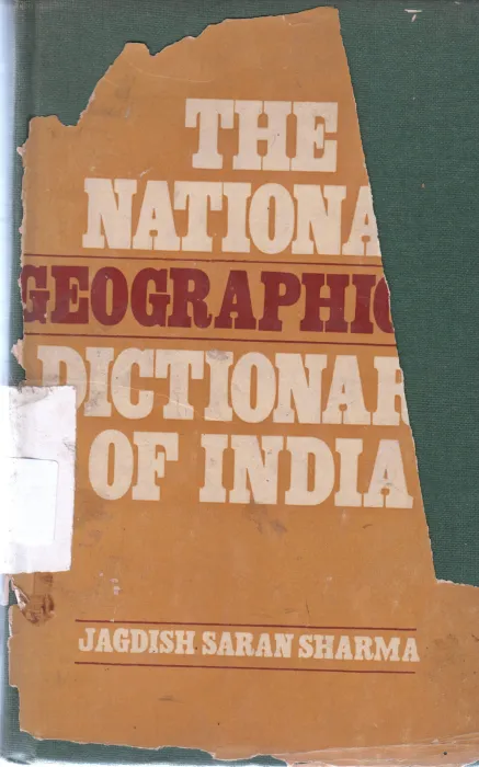 THE NATIONAL GEOGRAPHICAL DICTIONARY OF INDIA BY JAGADISH SARAN SHARMA