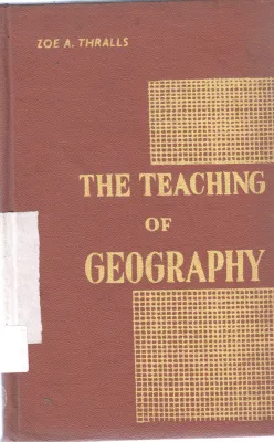 THE TRAIINING OF GEOGRAPHY BY ZOE A THRALLS