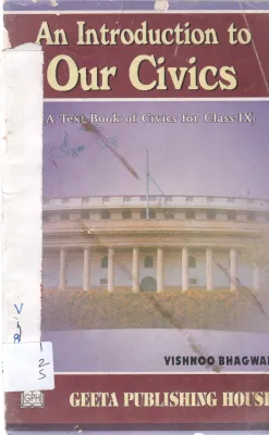 AN INTRODUCTION OUR CIVICS BY VISHNOO BHAGWAN