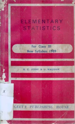 ELEMENTARY STATISTICS BY B.G.JOSHI