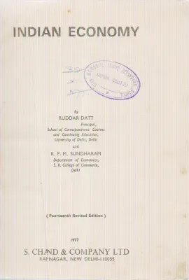 INDIAN ECONOMY BY RUDDAR DATT