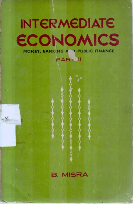 INTERMEDIATE ECONOMICS BY B.MISRA