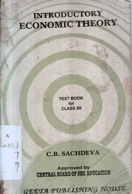 INTRODUCTORY ECONOMIC THEORY BY C.B.SACHDEVA