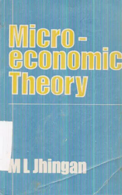 MICRO ECONOMIC THEORY BY M.L. JHINGAN