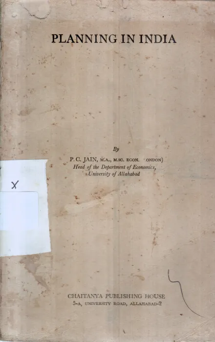 PLANNING OF INDAI BY P.G.JAIN