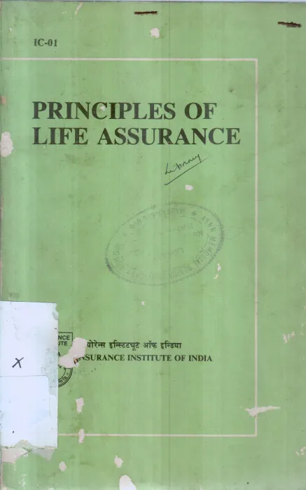 PRINCIPLES OF LIFE ASSURANCE