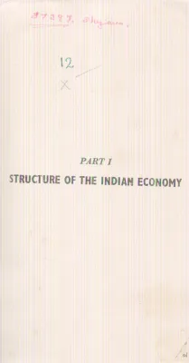 STRUCTURE OF THE INDIAN ECONOMY