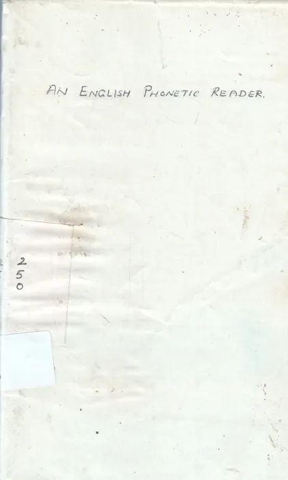 AN ENGLISH PHONETIC READER