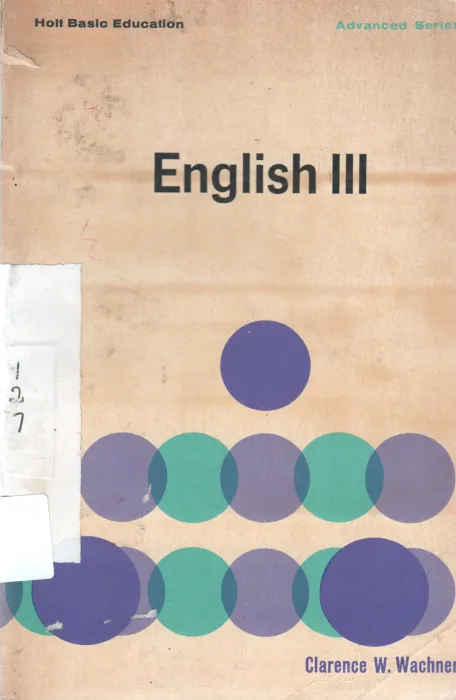 ENGLISH lll BY CLARENCE W. WACHNER