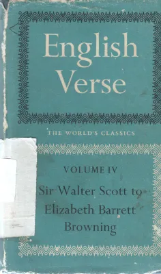 ENGLISH VERSE BY ELIZABETH BROWNING