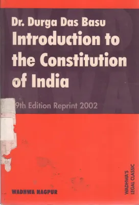 INTRODUCTION TO THE CONSTITUTION OF INDIA BY WADHA NAGPUR