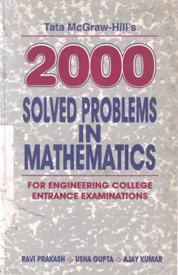 2000 SOLVED PROBLEMS IN MATHEMATICS BY RAVI PRAKASH