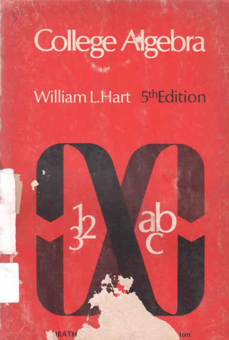 COLLEGE ALGEBRA BY WILLIAM L. HART