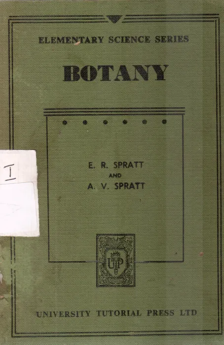 BOTANY BY E R SPRATT
