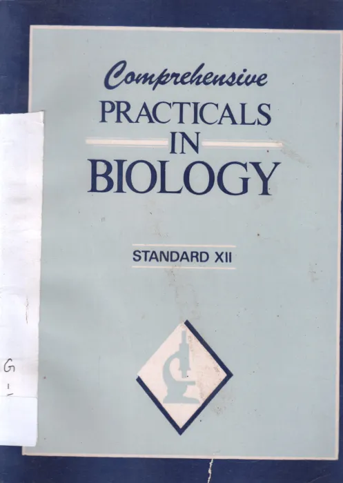 COMPREHENSIVE PRACTICALS IN BIOLOGY BY ARTI PAUL BAGHAL