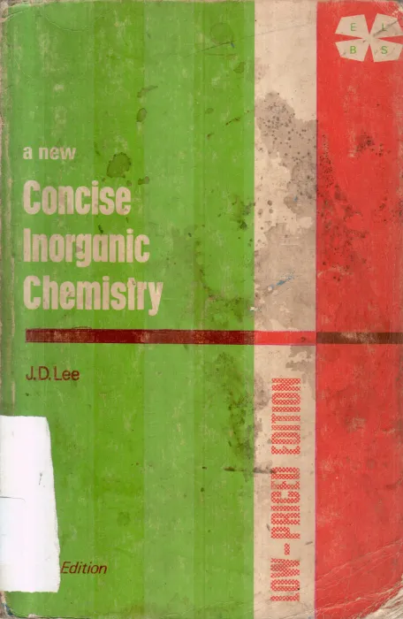 CONCISE INORGANIC CHEMISTRY BY J.D.LEE
