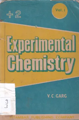 EXPERIMENTAL CHEMISTRY BY V.C. GARG