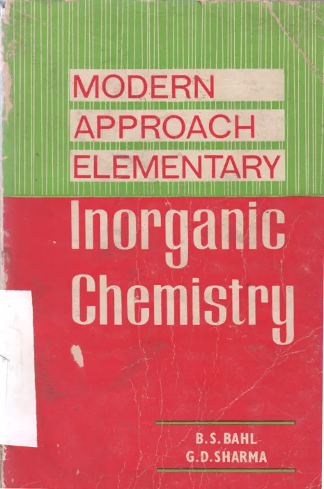 INORGANIC CHEMISTRY BY B.S. SAHIL