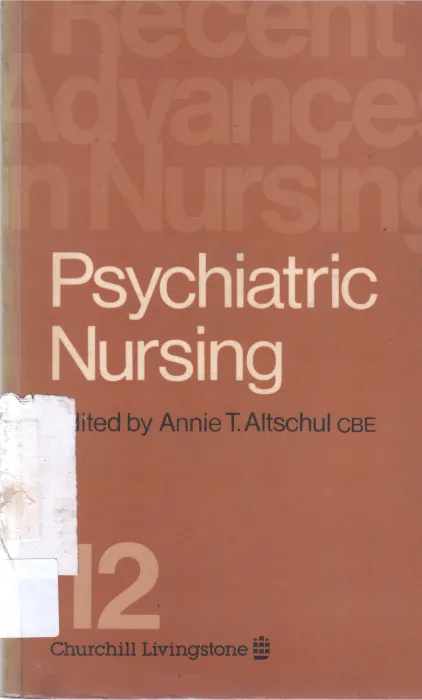 PSYCHIRATRIC NURSING BY ANNIE T.ALTSCHUL