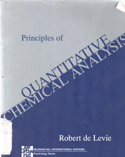 QUANTITATIVE CHEMICAL ANALYSIS BY ROBERT DE LEVIE