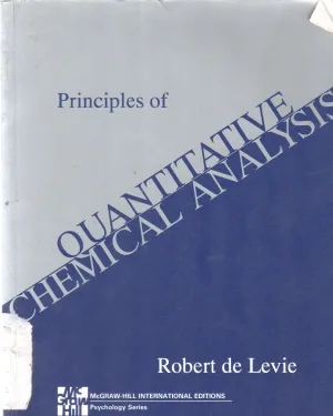 QUANTITATIVE CHEMICAL ANALYSIS BY ROBERT DE LEVIE