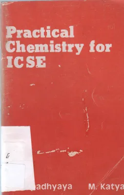 SECONDARY CERTIFICATE PRACTICAL CHEMISTRY BY K.N. UPADHYAYA