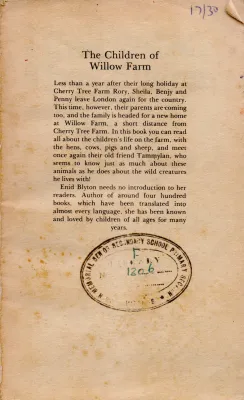 THE CHILREN OF WILLOW FARM BY ENID BLYTON
