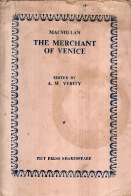 THE MERCHANT OF VENICE BY A.W.VERITY