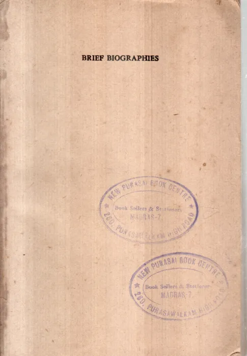 BRIEF BIOGRAPHIES