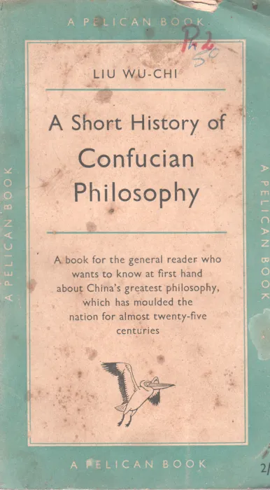 A SHORT HISTORY OF CONGUSION PHIOLSOPHY BY LI WU CHI