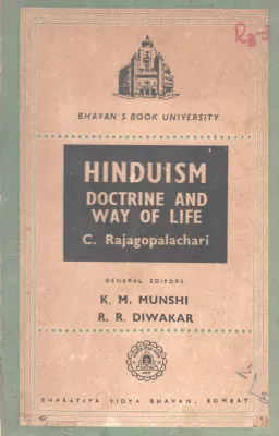 HINDUISM DOCTRINE AND WAY OF LIFE BY RAJAGOPALACHARI