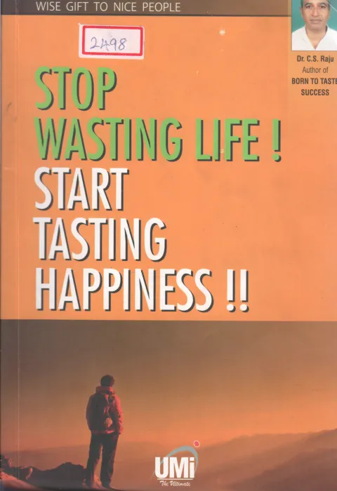 STOP WASTING LIFE BY C S RAJU