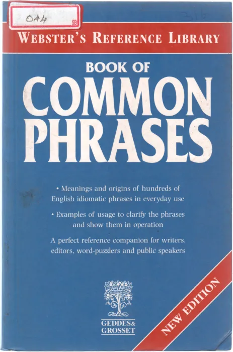 BOOK OF COMMON PHRASES BY BETTY KIRKPATRICK