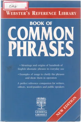 BOOK OF COMMON PHRASES BY BETTY KIRKPATRICK