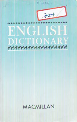 ENGLISH DICTIONARY BY MACMILLAN