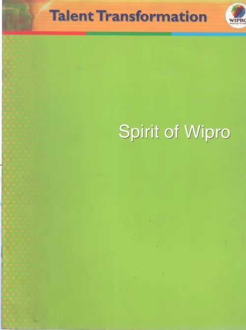 SPIRIT OF WIPRO