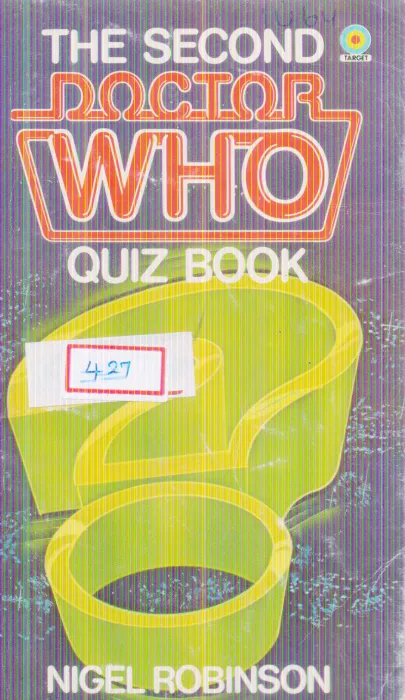 DOCTOR WHO QUIZ BOOK BY NIGEL ROBINSON