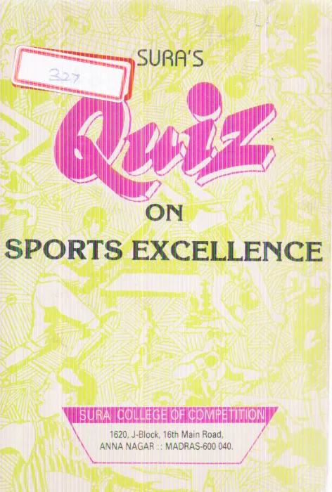 QUIZ ON SPORTS EXCELLENCE BY T.R. VAIDHYANATHAN