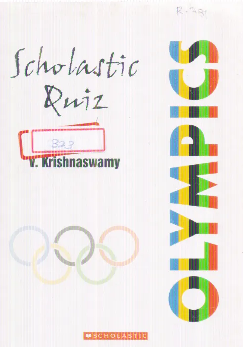 SCHOLASTIC QUIZ BY V. KRISHNASWAMY