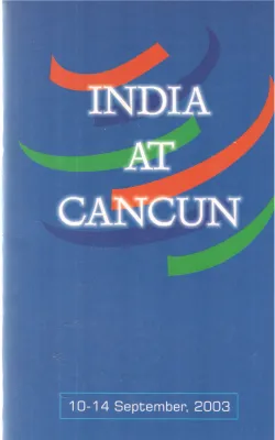 INDIA AT CANCUN BY GROUP OF EDITORS